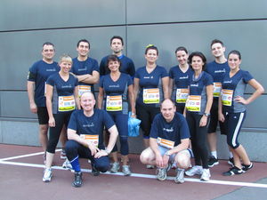 Gruppenfoto Team Sodexo beim 11. Wien Energie Business Run (Foto: Sodexo)