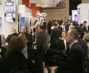 Messebesucher: Großer Andrang in Frankfurt (Foto: contact-center-trends.de)