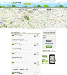Ladenetzwerk PlugSurfing.de in Deutschland verfügbar