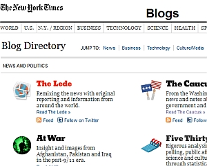 New York Times: Blogs fixer Bestandteil des Online-Angebots (Foto: NYT)