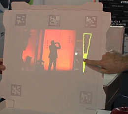 Invoked Computing: Pappdeckel wird Touch-Display (Foto: YouTube)