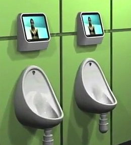 Urinal Gaming: Londoner Bars erhalten neue Attraktion (Foto: Captive Media)