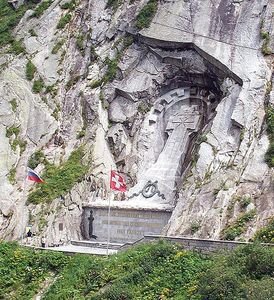 Suvorov Monument in Switzerland