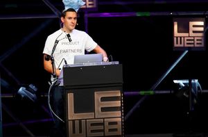 Stefan on stage @ LeWeb 2011