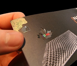 N.O.t.E.S.: 3D-Nano-Struktur soll Geldscheine sichern (Foto: Nanotech Corp.)