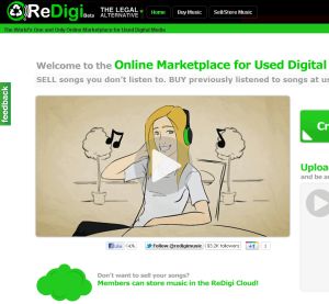 ReDigi: Gericht entscheidet über Geschäftsmodell (Screenshot: redigi.com)