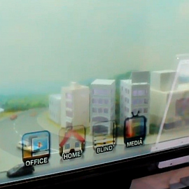 Smart Window: Fenster-Display mit Multitouch-Erkennung (Foto: androidpolice.com)