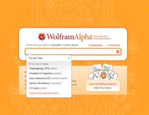 Neue Version: WolframAlpha erweitert seine Funktionen (Foto: wolframalpha.com)
