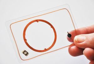 RFID-Karte: setzt auf Verschlüsselung (Foto: Horst Görtz Institut der RUB)