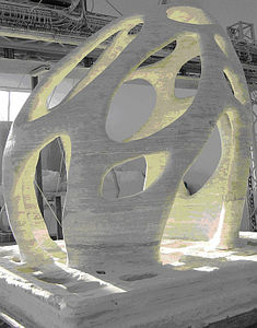 Radiolaria: Skulptur aus dem Drucker von D-Shape (Foto: D-Shape)