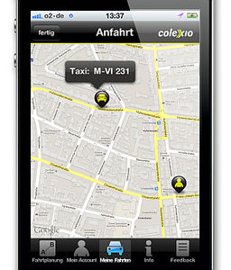 Colexio: App hilft beim Teilen eines Taxis (Foto: Colexio)