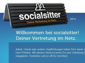 Social Sitter: Werbegag taugt nicht für Realität (Foto: socialsitter.net)