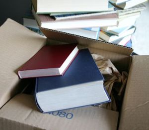 Bücherkisten: stapeln sich im Archiv (Foto: pixelio.de, Katharina Scherer)
