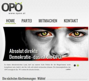 OPÖ: alle Macht dem Volke (Foto: www.opoe.at)