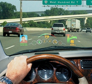 Head-up mit Laser: Neues Konzept ist heller und farbenfroher (Foto: Microvision) Head-up mit Laser: Neues Konzept ist heller und farbenfroher (Foto: Microvision)