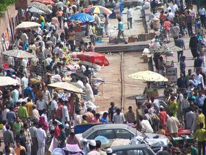 Markt in Indien: Wachstum geht zurück (Foto: pixelio.de, Dieter Schütz)
