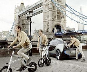 BMW-Konzept: Faltbares E-Bike für den Stadtverkehr (Foto: BMW) BMW-Konzept: Faltbares E-Bike für den Stadtverkehr (Foto: BMW)