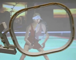 Hightech-Racket: soll echtes Tennisfeeling ermöglichen (Foto: New Scientist) Hightech-Racket: soll echtes Tennisfeeling ermöglichen (Foto: New Scientist)