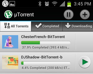 Saugen unter Android: die uTorrent-App ist da (Foto: utorrent.com) Saugen unter Android: die uTorrent-App ist da (Foto: utorrent.com)