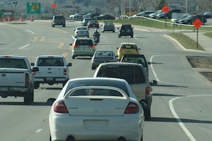 Dichter Vekehr: Handy-App soll Unfälle vermeiden (Foto: flickr.com/bradleygee) Dichter Vekehr: Handy-App soll Unfälle vermeiden (Foto: flickr.com/bradleygee)