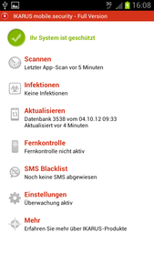 Screenshot IKARUS mobile.security (Foto: IKARUS Security Software)