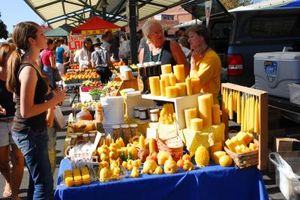 US-Wochenmarkt: vor allem wohlhabende Kunden gemünzt (Foto: indiana.edu)