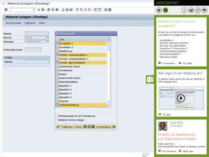 Screenshot: LIVECONTEXT unterstützt SAP (Copyright: IMC AG)