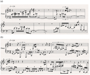 Zu Papier gebracht: Noten auf Gedanken-Basis (Foto: Jing Lu)