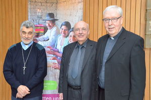 Bischof Sergio Gualberti, Prälat Bernd Klaschka, Bischof Norbert Trelle (v.l.)