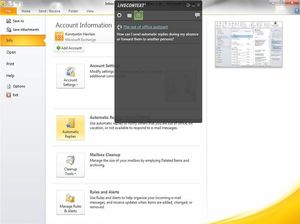 LIVECONTEXT bietet unter anderem Informationen über Outlook an (c) IMC AG