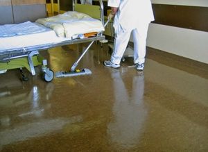 Reinigungskraft: ist oft Chemikalien ausgesetzt (Foto: pixelio.de, Rainer Sturm)