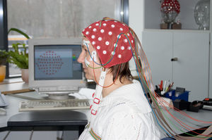 EEG-Messung: fällt bei Probanden unterschiedlich aus (Foto: MPI CBS Leipzig)