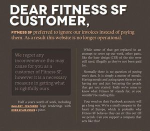 Screenshot: Geprellter Unternehmer in der Offensive (Foto: fitnessfs.com)