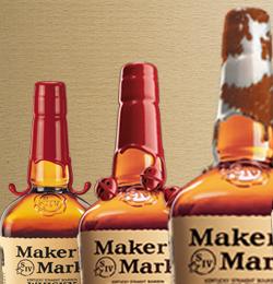 Maker's-Mark-Flaschen: nun wieder mit 45 Prozent Alkohol (Foto: makersmark.com)