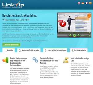 Revolutionäres Linkbuilding-System Copyright: LinkVip