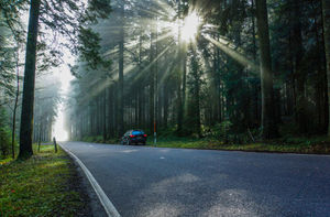 Straße: Asphalt saniert sich durch Hitze (Foto: pixelio.de, R. Sturm)