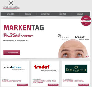 BRAND CLUB AUSTRIA: Die neue Homepage