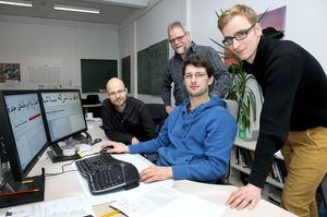 Forscher T. Strauß, R. Labahn, G. Leifert und T. Grüning (Foto: ITMZ/J. Tetzke)