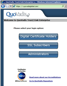 Zertifikatsplattform QuoVadis Trust/Link Enterprise (Foto: QuoVadis)