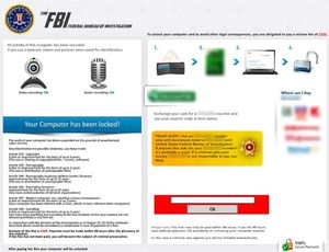 Falsche FBI-Warnung: Das kann Usern blühen (Foto: symantec.com)