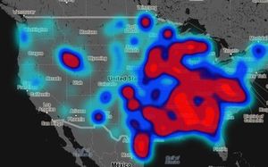 US-Landkarte: böses Getzwitscher im Fokus (Foto: humboldt.edu)