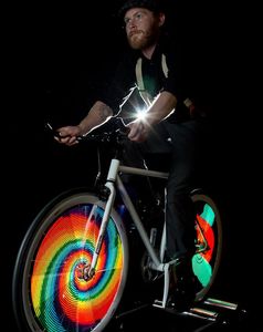 Fahrrad: LEDs schmücken Räder nach Wunsch (Foto: MonkeyLectric's)