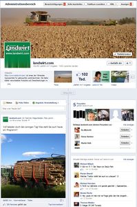 Facebook-Seite von landwirt.com