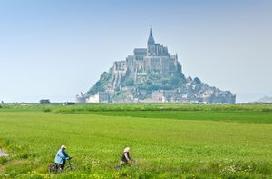 Aktivurlaub: Cycle-West-Route kreuzt Mont-Saint-Michel (Foto: cycle-west.com)