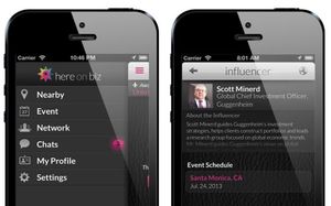 Applikation: mobiles Netzwerken von unterwegs (Foto: hereon.biz/Screenshot)