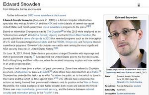 Edward Snowden: Dissident oder Verräter? (Foto: wikipedia.org/Screenshot)