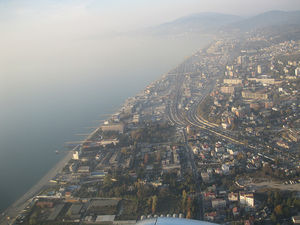 Sotschi: die olympischen Ringe als schwere Last (Foto: flickr/Grigory Gusev)