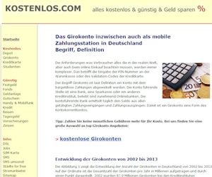 kostenlos.com informiert über aktuelle Trends beim Girokonto