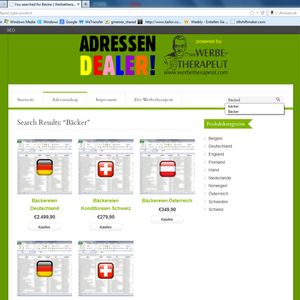 Bäckeradressen für DACH-Gebiet beim Adressen-Dealer (Copyright: A. Gmeiner)