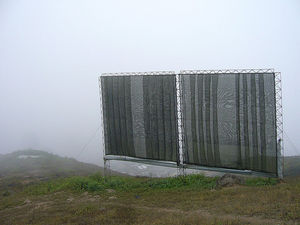 Nebelfänger: wurde am MIT optimiert (Foto: flickr.com/Sustainable sanitation)